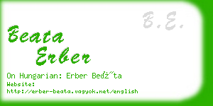 beata erber business card